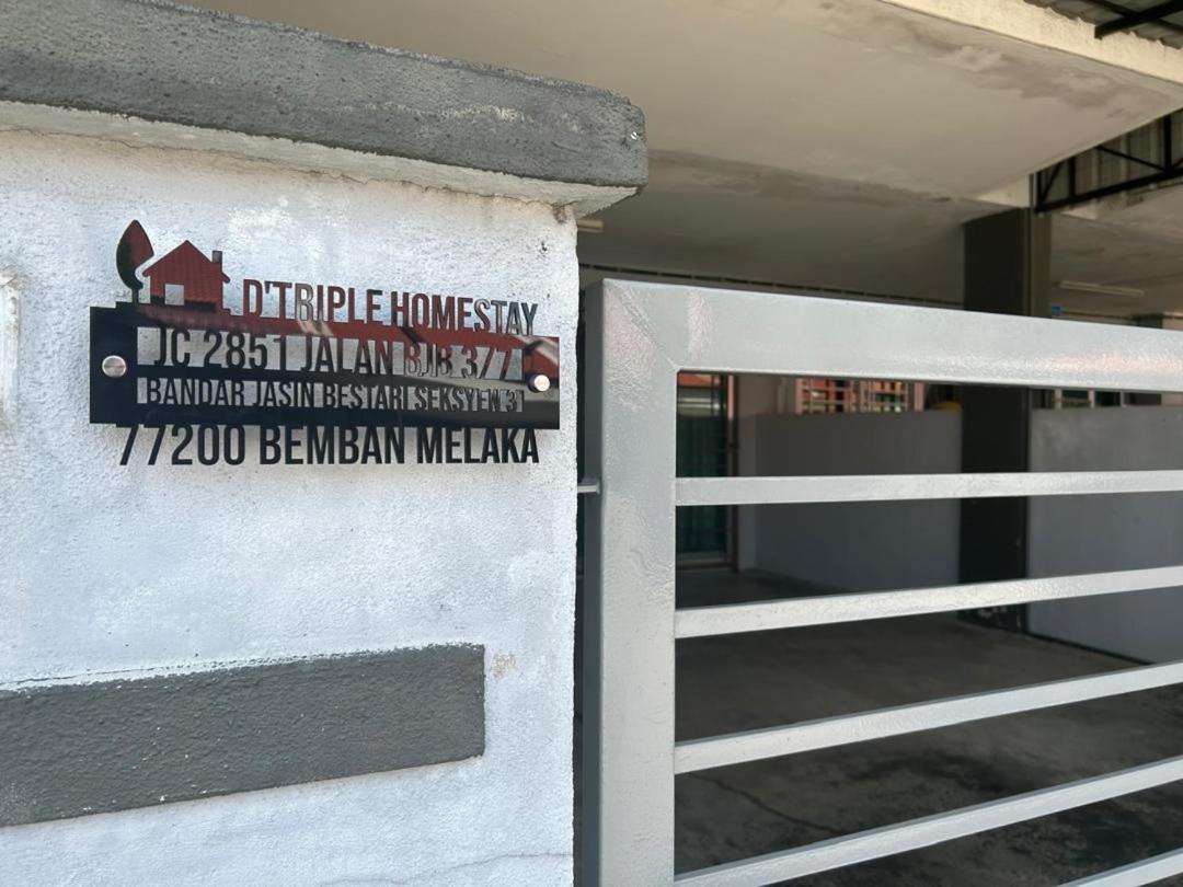 D'Triple Homestay Bandar Jasin Bestari Jasin Melaka Bemban Luaran gambar